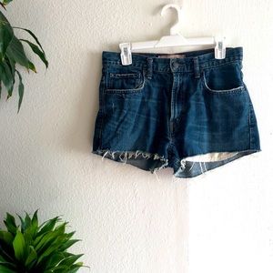 Tailored Levi’s High-Waisted Denim Jean Shorts